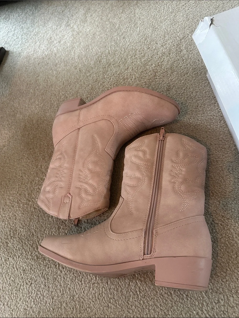 Girls - Reno Western Boot - Blush Pink - 5